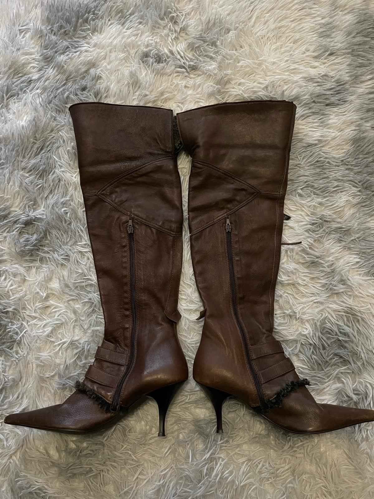 Bota Y2K Marrom Steampunk Vibe