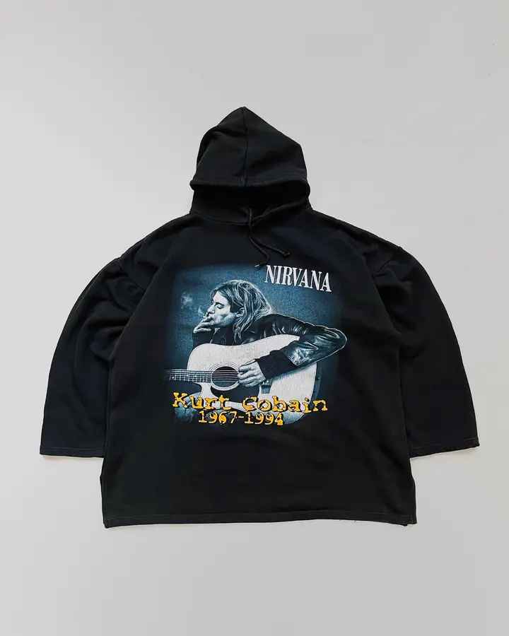 Moletom Capuz Kurt Cobain Preto