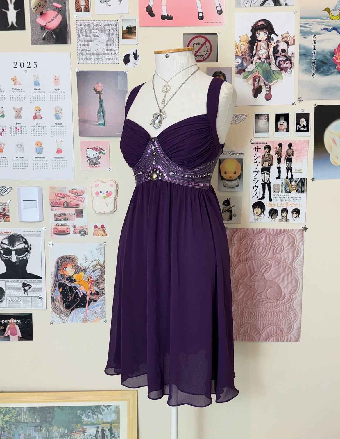 Vestido Roxo Regata Garimpo