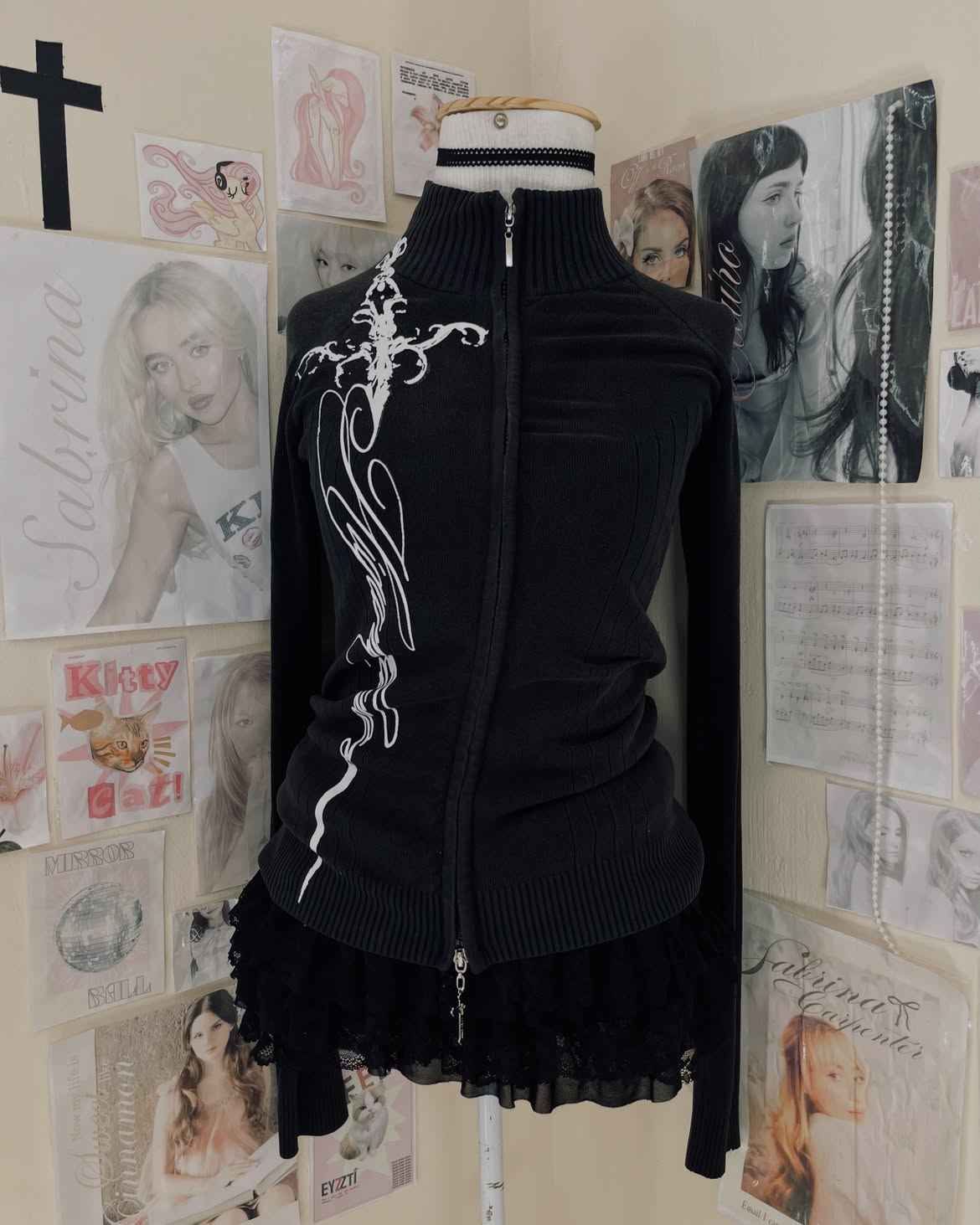 Blusa Jaqueta Preta Personalizada