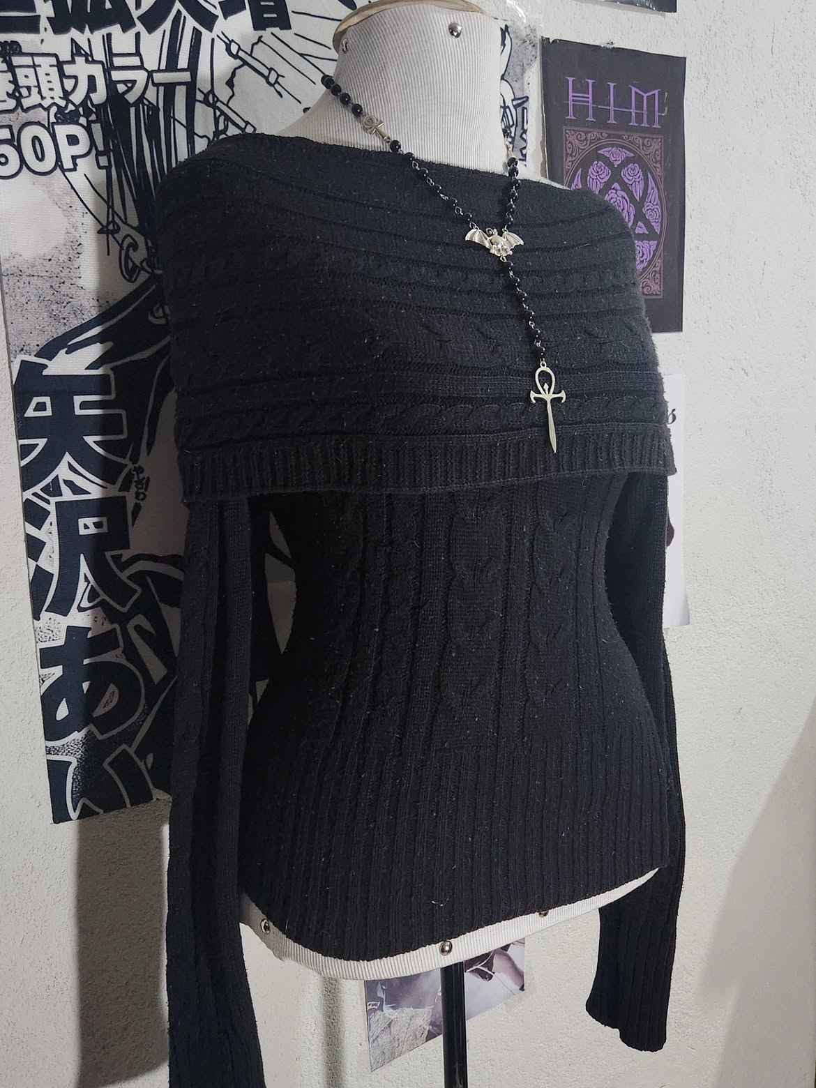Blusinha Manga Longa Preta