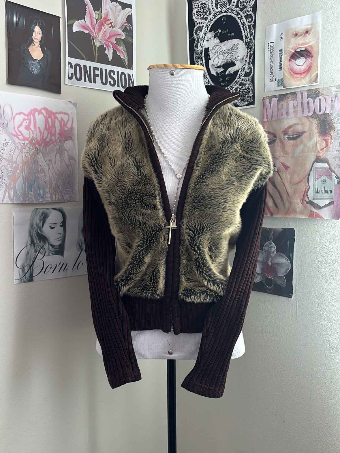 Jaqueta Knit Peluciada