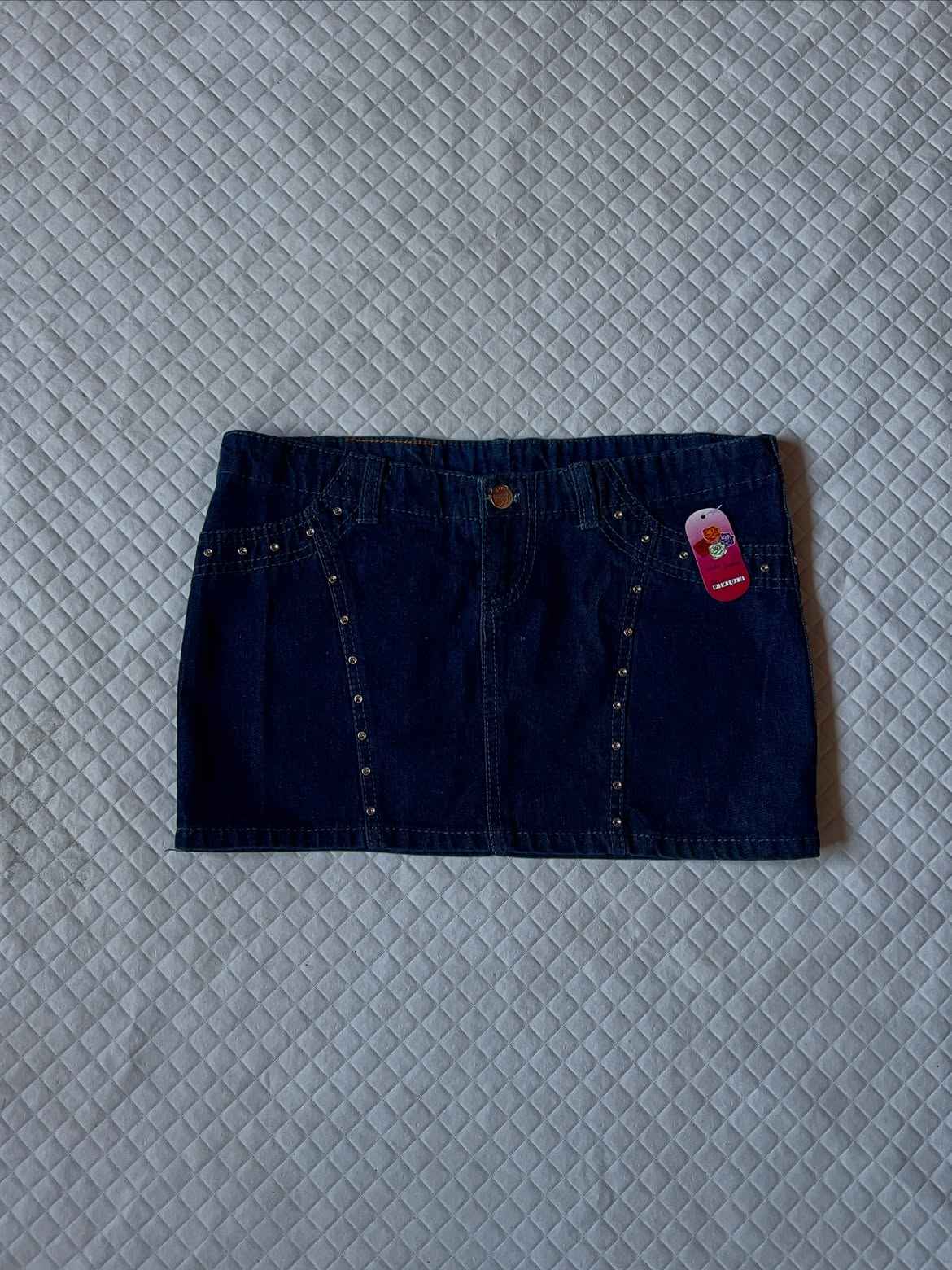 Micro Saia Jeans Azul